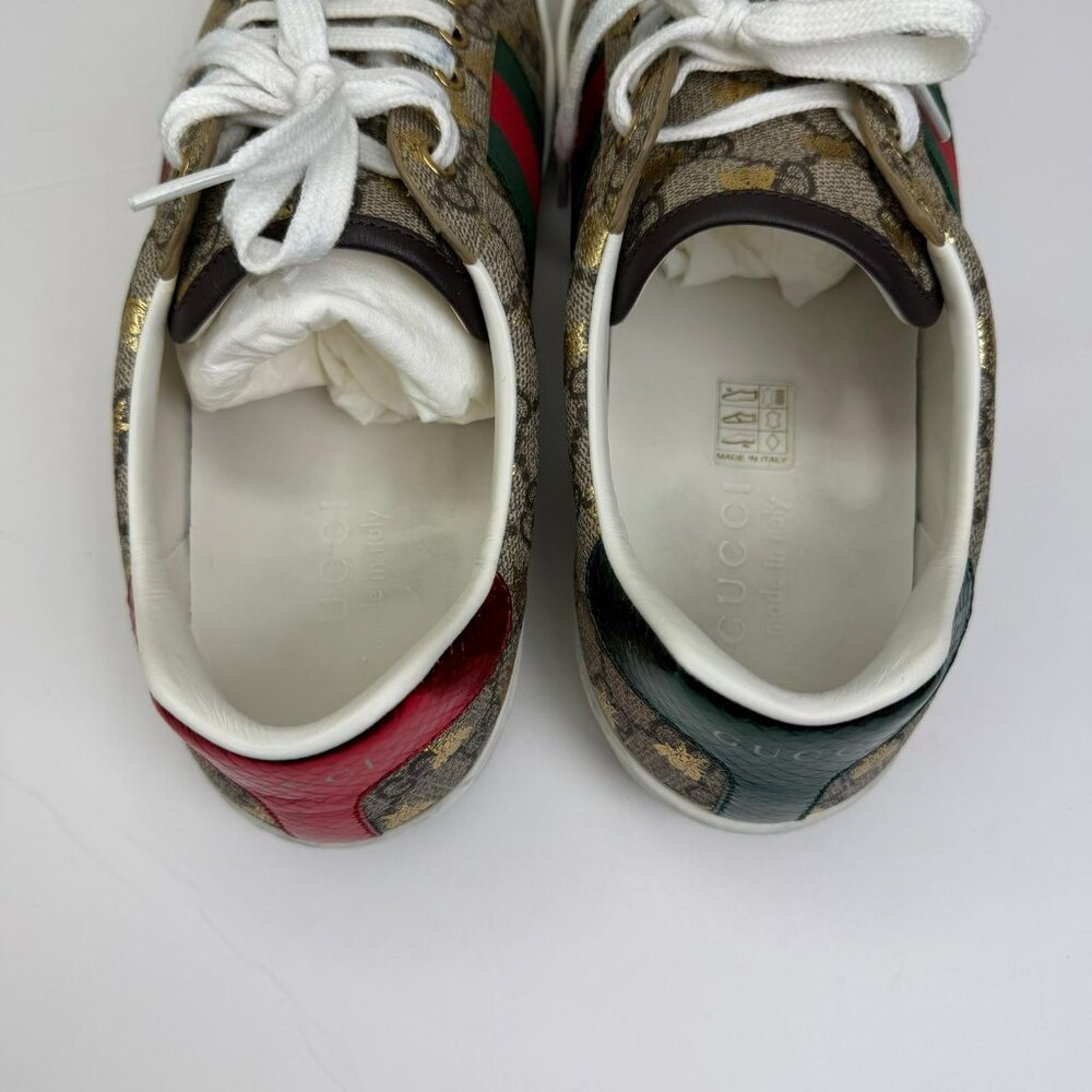 Mens Gucci Ace GG Supreme "Bees' Sneakers U.S. Size 8.5 - Picture 6 of 12